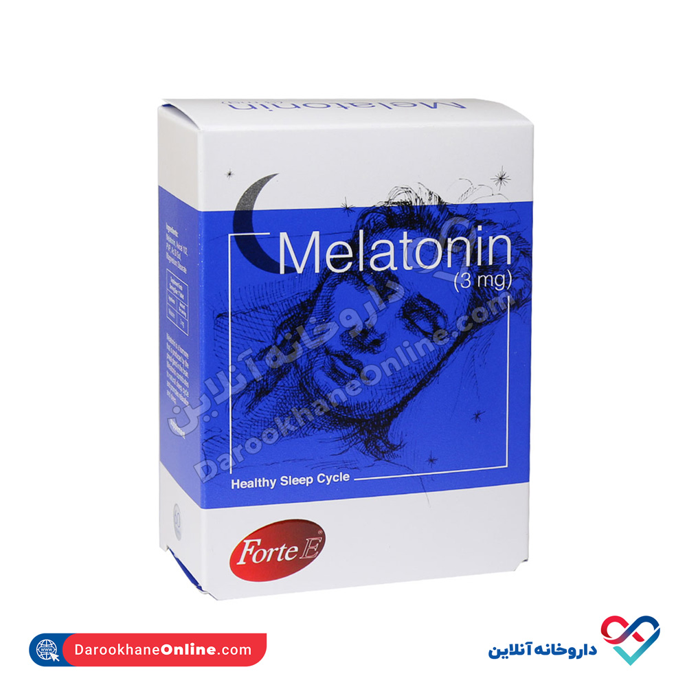 forte-e-melatonin-3mg.jpg قرص ملاتونین فورت ای سمر طب درمان 60 عددی - Image 1